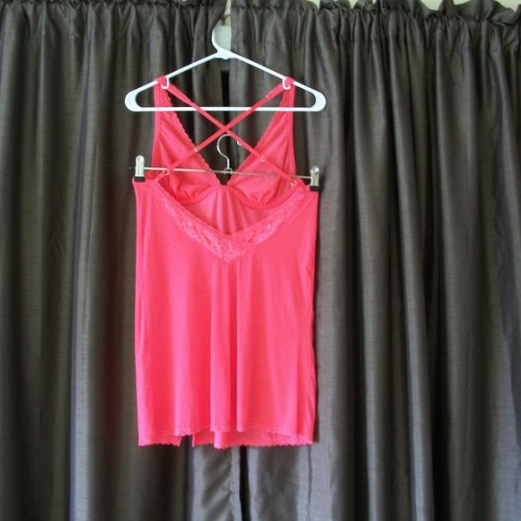 Victoria's Secret Rose Color Nightgown with Lacy - Picture 2 of 16